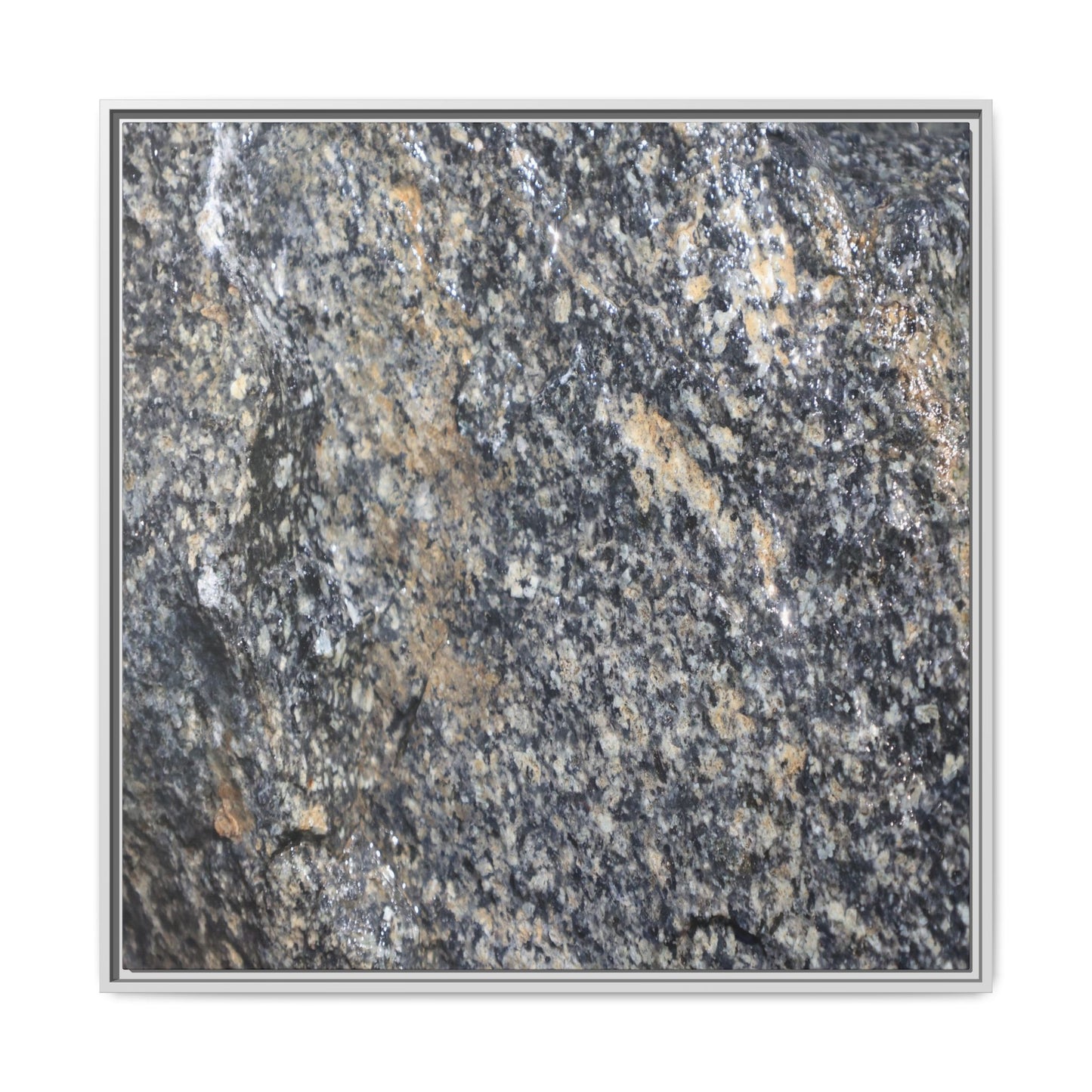 Crystalline Echoes - Unique Stretched Canvas Wall Art - Art By Earth