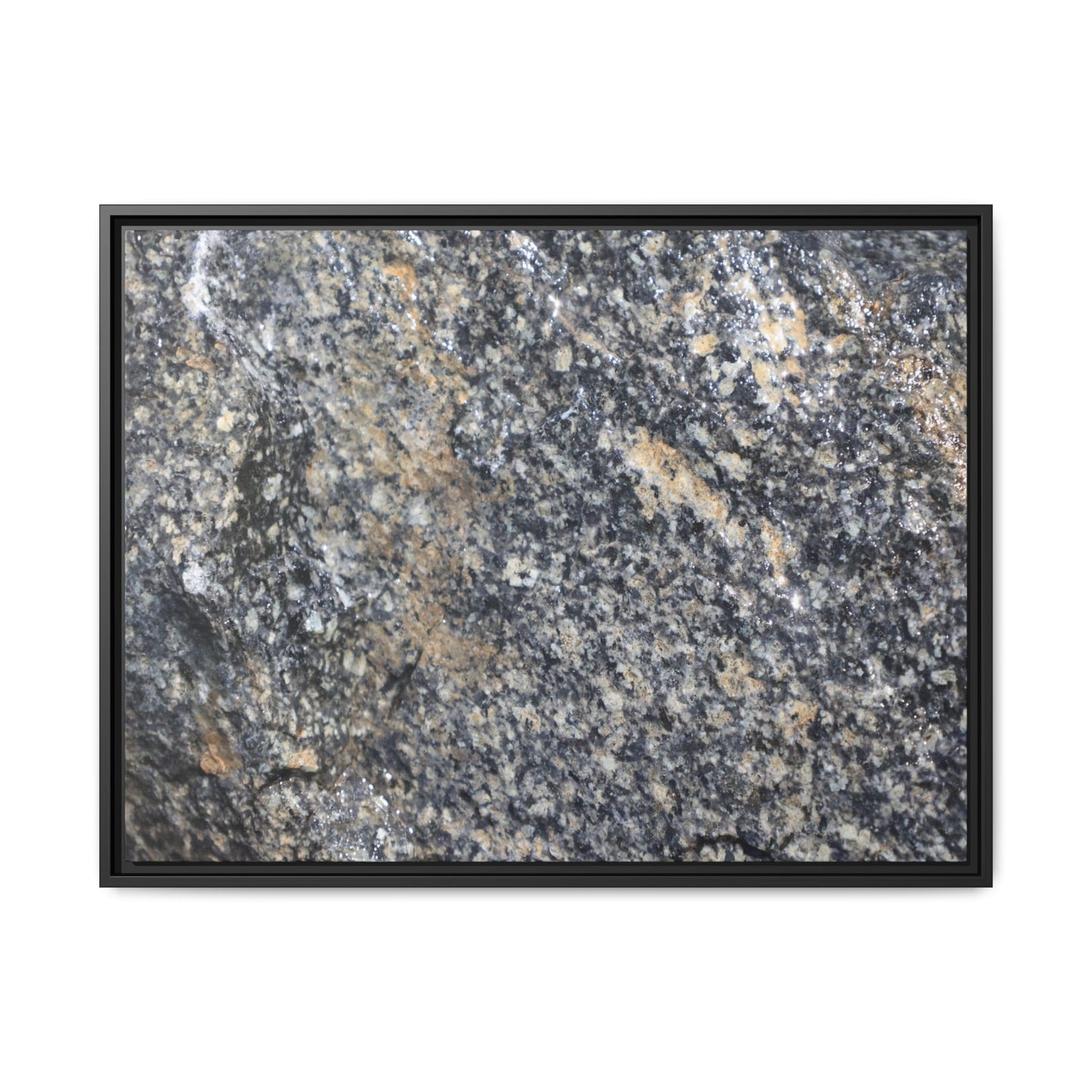 Crystalline Echoes - Unique Stretched Canvas Wall Art - Art By Earth