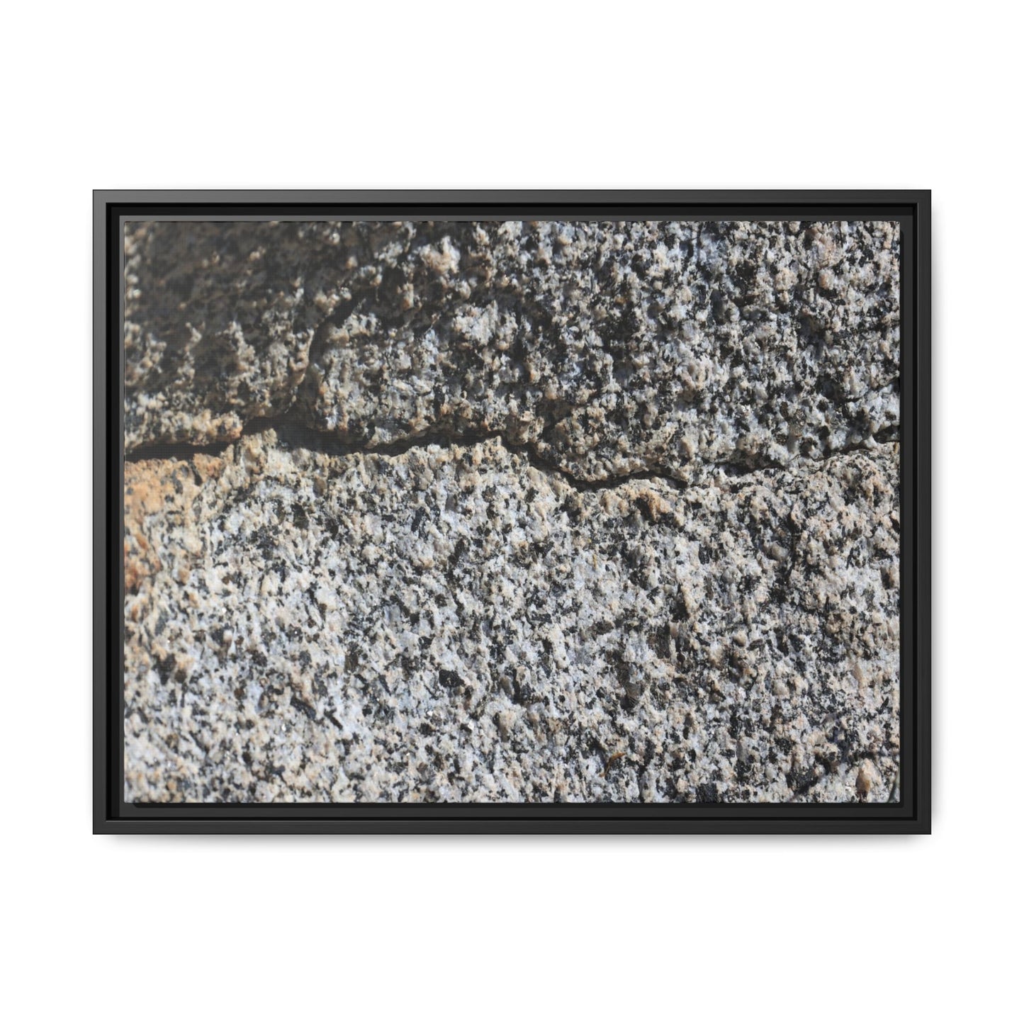 Weathered Stone Surface - Unique Stretched Canvas Wall Art