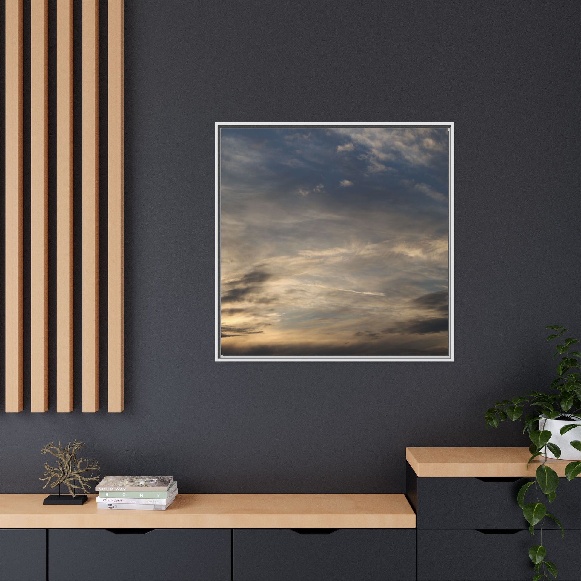 Clouded Thoughts - Unique Stretched Canvas Wall Art - Art By Earth