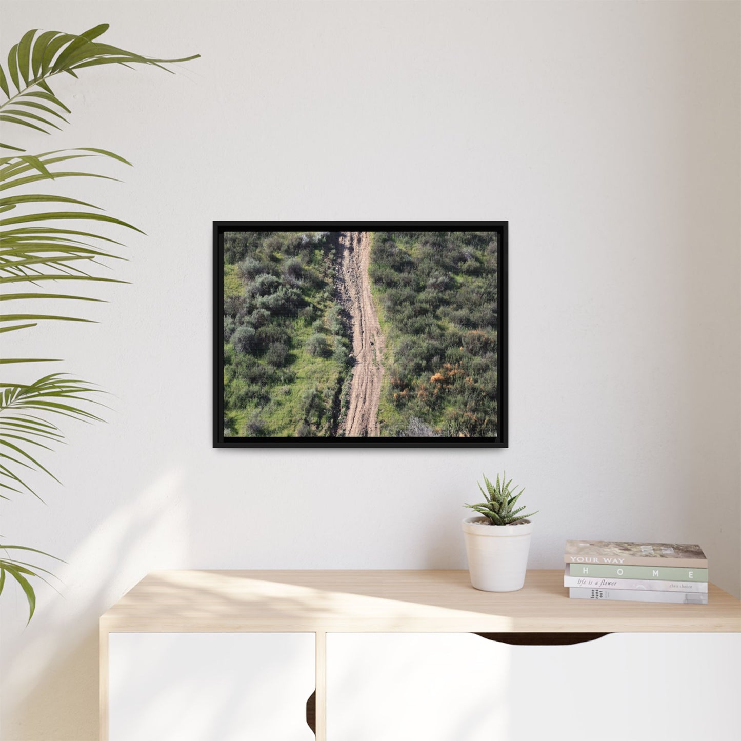 Desert Path Through Sage - Unique Stretched Canvas Wall Art - Art By Earth