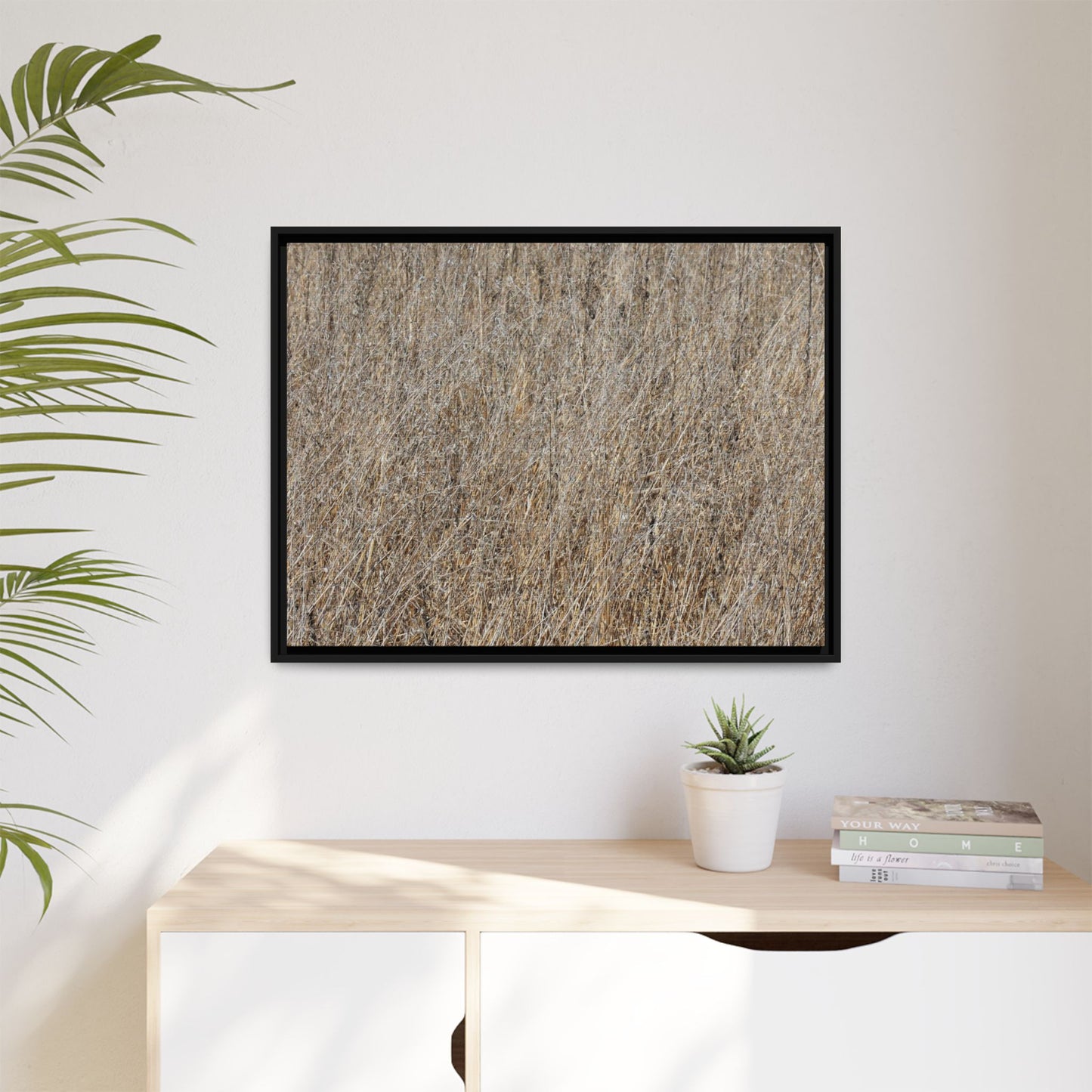 Dry Straw Symphony - Unique Stretched Canvas Wall Art - Art By Earth