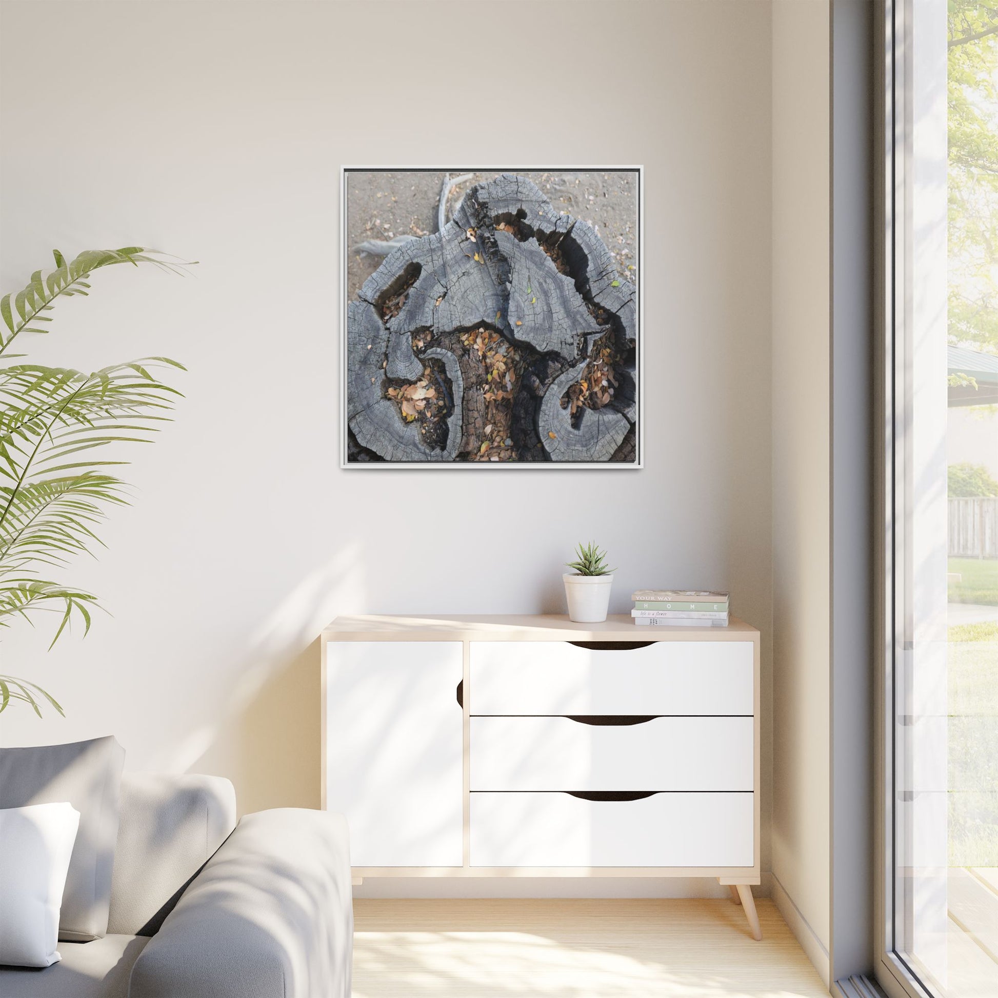 Time's Fractal Memory - Unique Stretched Canvas Wall Art - Art By Earth