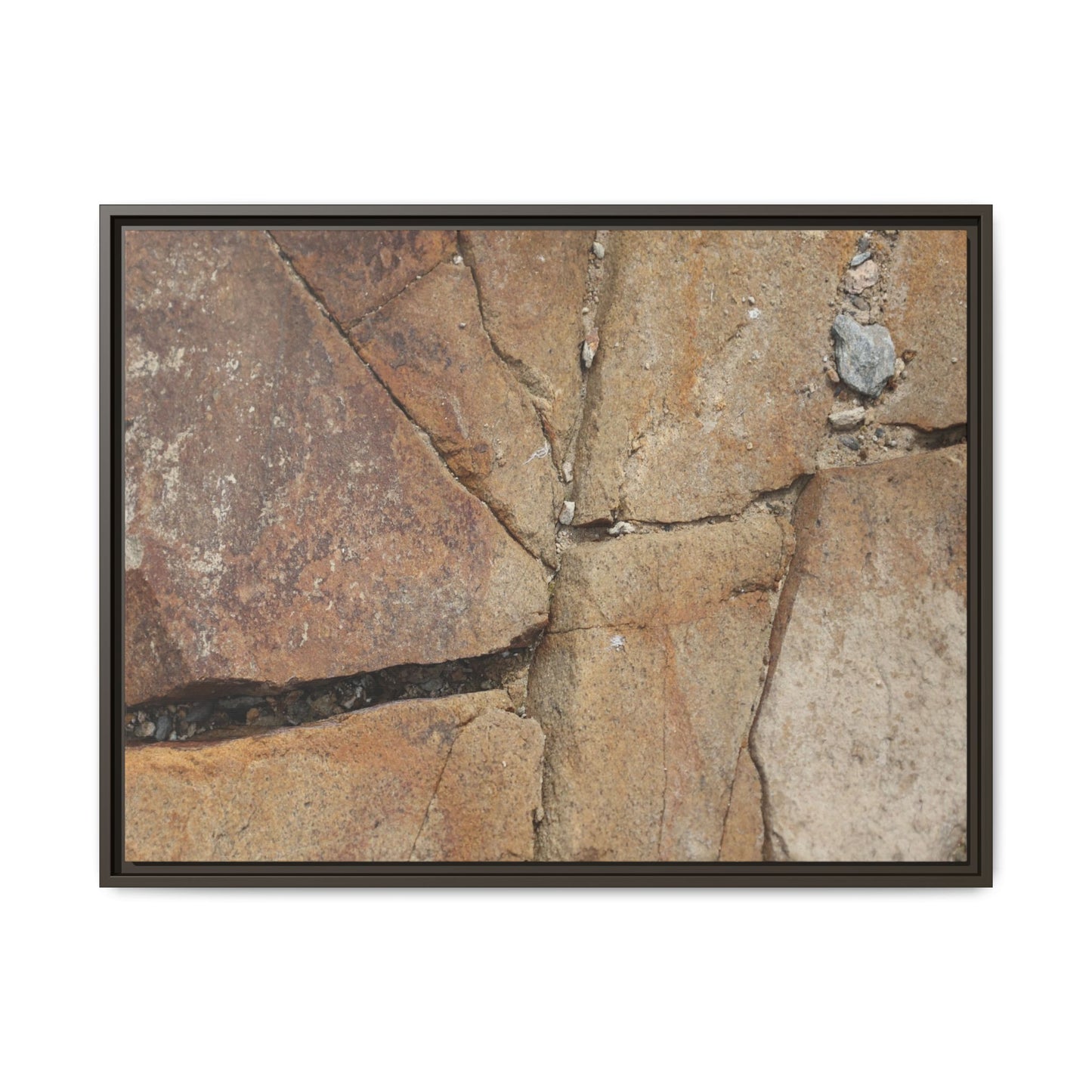Rusty Crevices - Unique Stretched Canvas Wall Art - Art By Earth