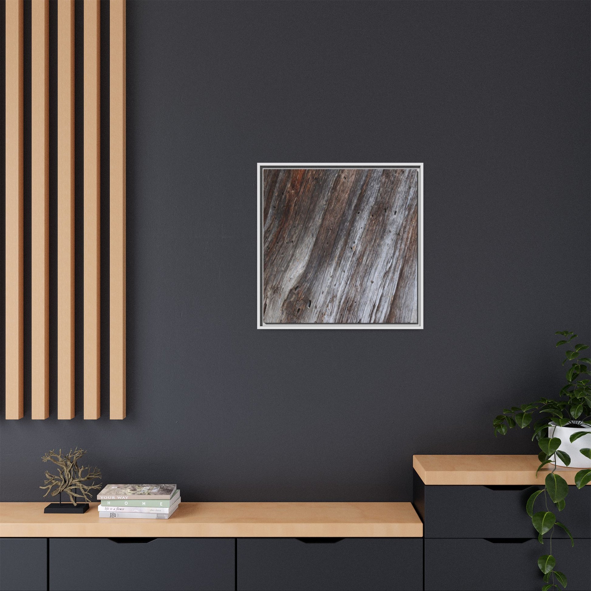Aged Timber Texture - Unique Stretched Canvas Wall Art - Art By Earth
