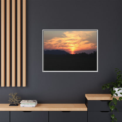 Gilded Horizon - Unique Stretched Canvas Wall Art - Art By Earth