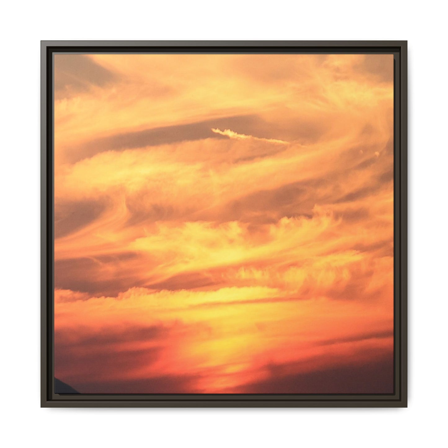 Burning Skies - Unique Stretched Canvas Wall Art - Art By Earth