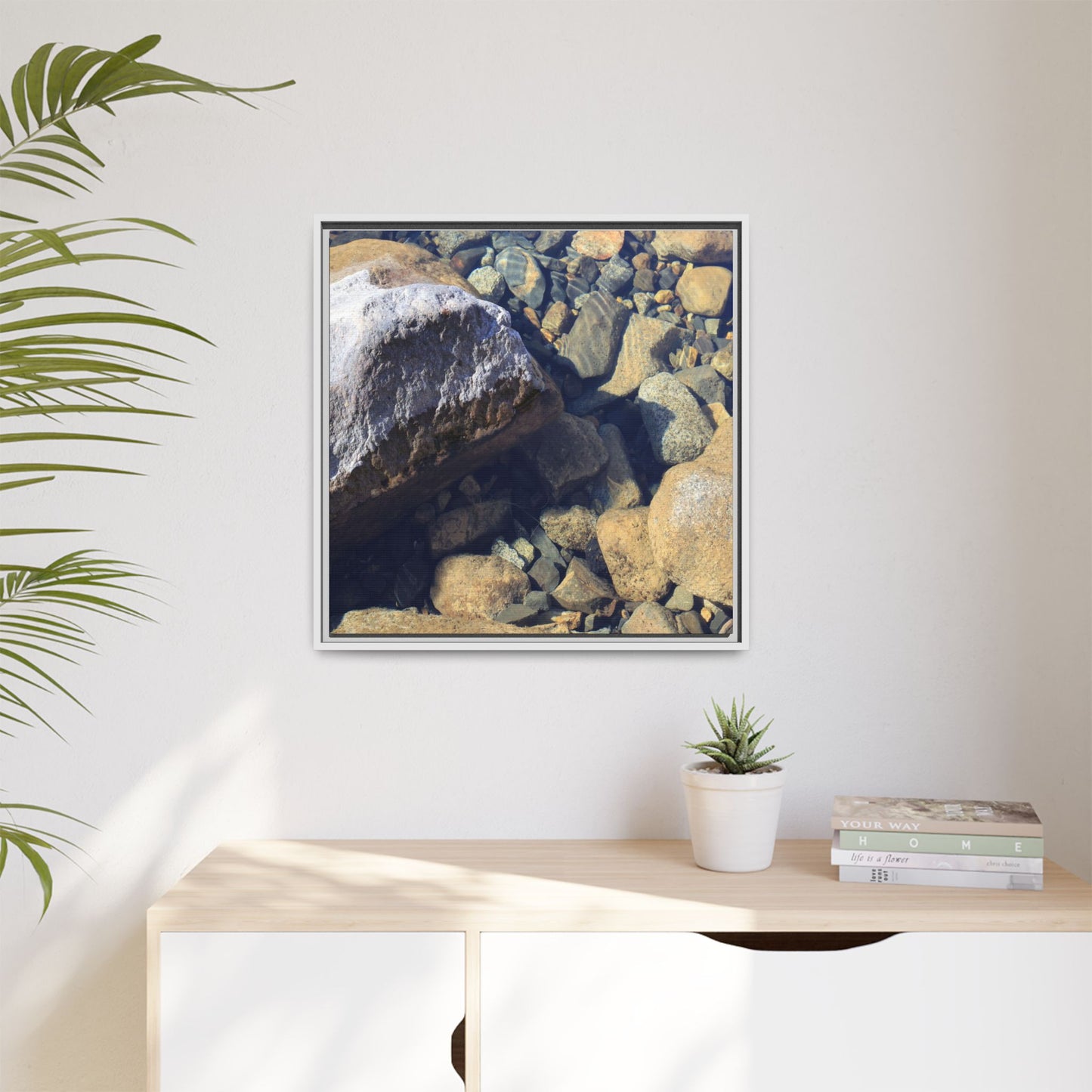 Stone Sanctuary - Unique Stretched Canvas Wall Art