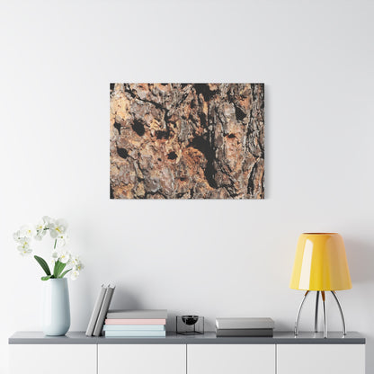 Tree Bark Mosaic - Unique Frameless Canvas Wall Art - Art By Earth