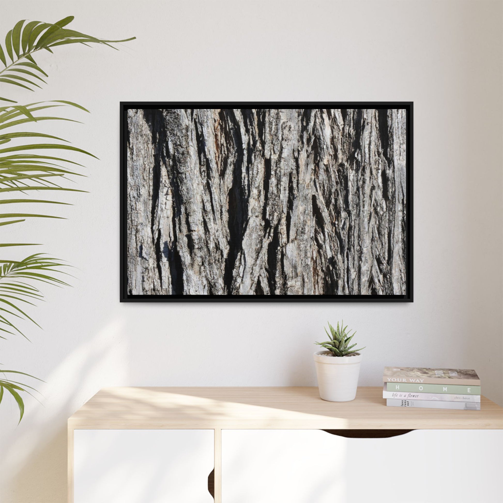 Bark Lines - Unique Stretched Canvas Wall Art - Art By Earth