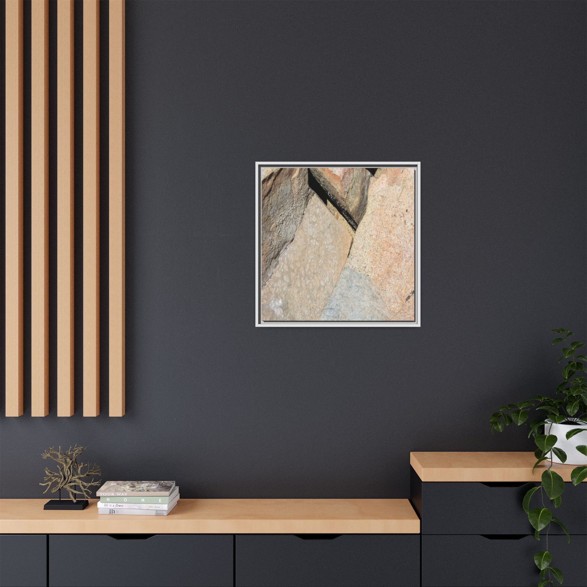 Rock Fragment - Unique Stretched Canvas Wall Art - Art By Earth
