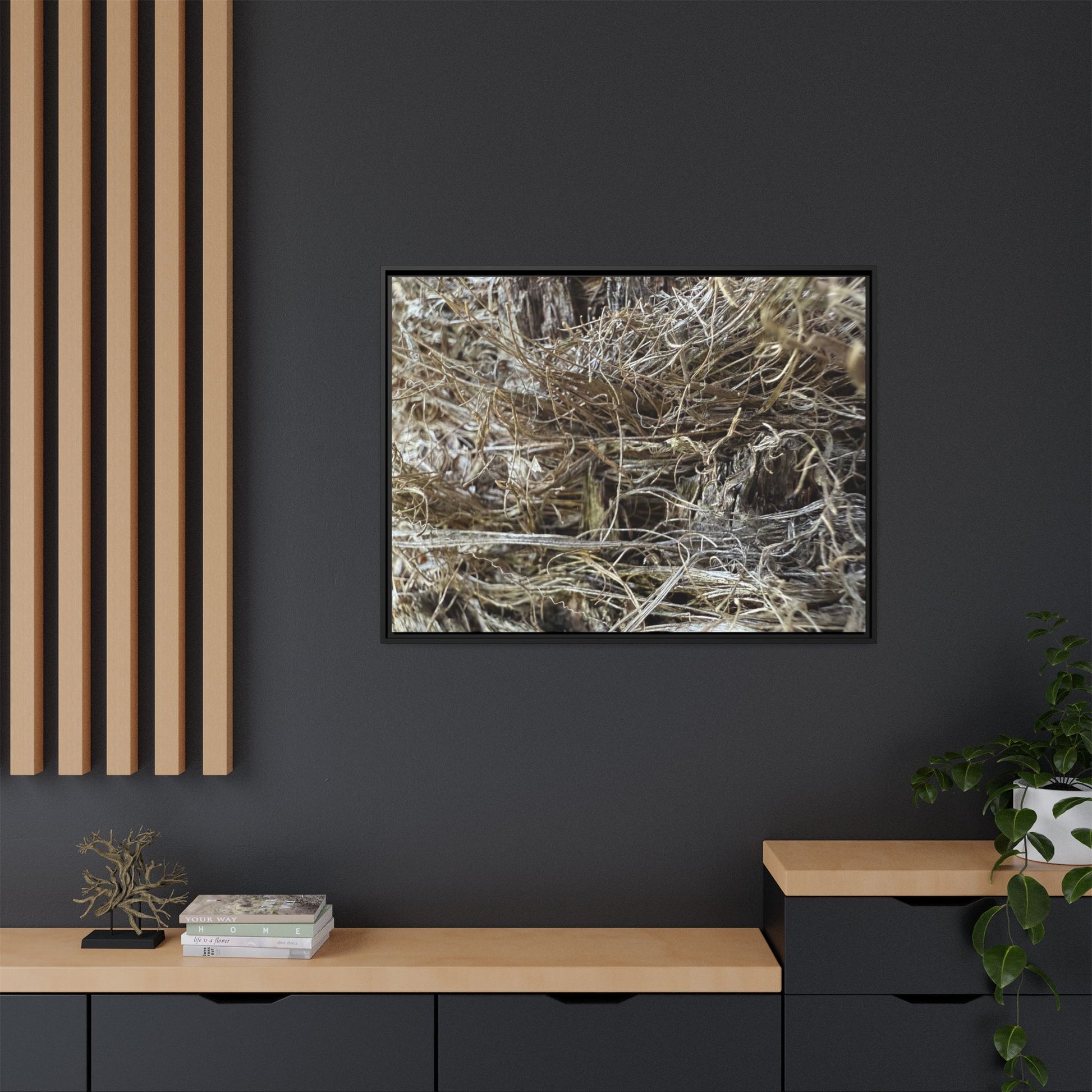 Tangled Whispers of Autumn - Unique Stretched Canvas Wall Art - Art By Earth