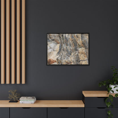 Stone's Silent Symphony - Unique Stretched Canvas Wall Art - Art By Earth