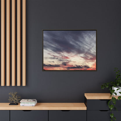 Fiery Sky at Dusk - Unique Stretched Canvas Wall Art - Art By Earth