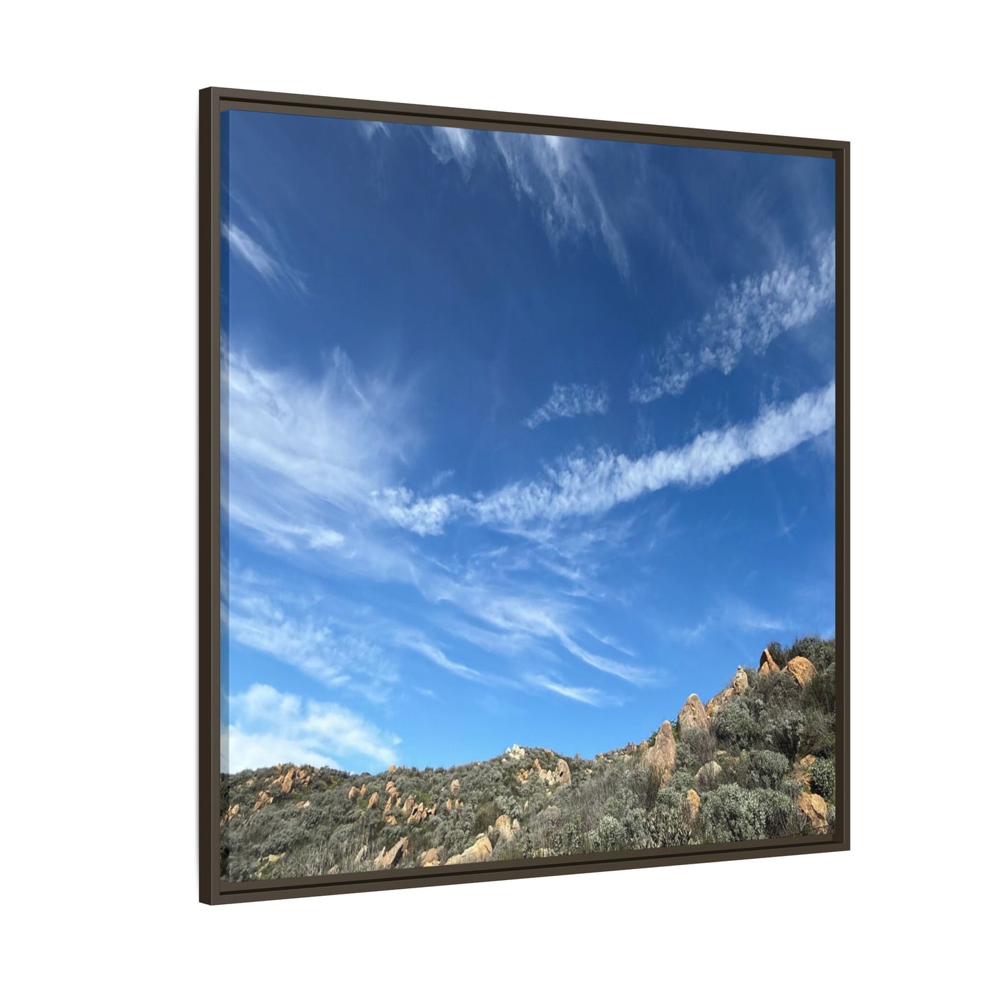 Arid Landscape with Rocky Outcrops - Unique Stretched Canvas Wall Art