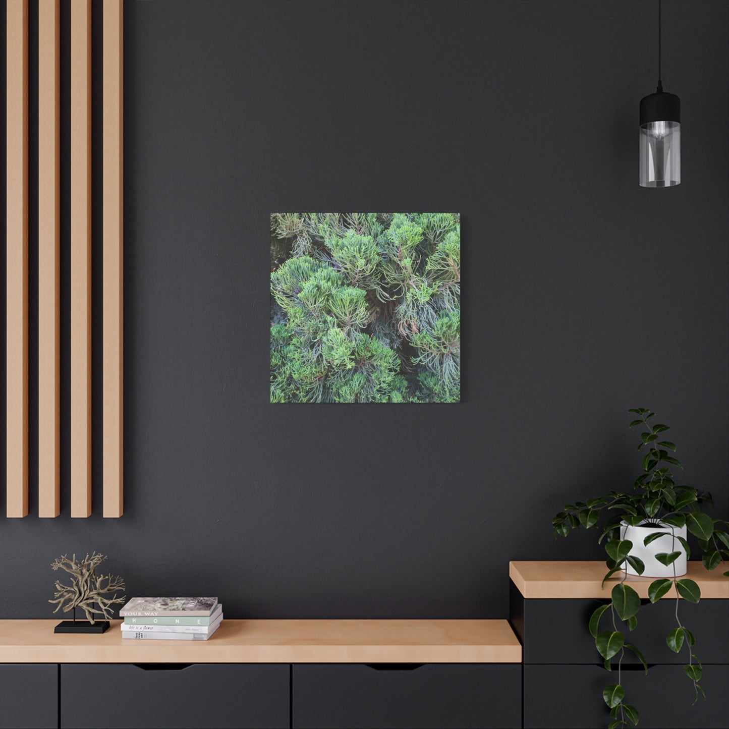 Green Labyrinth - Unique Frameless Canvas Wall Art - Art By Earth