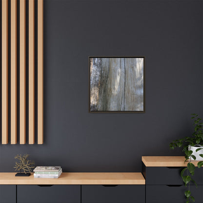 Cracked Timber Texture - Unique Stretched Canvas Wall Art