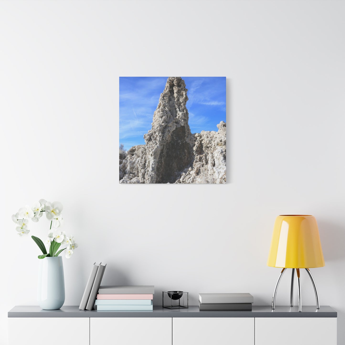 Towering Limestone Sentinels - Unique Frameless Canvas Wall Art
