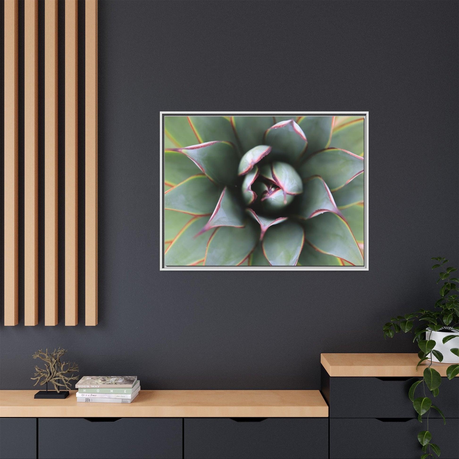 Spiky Elegance - Unique Stretched Canvas Wall Art - Art By Earth