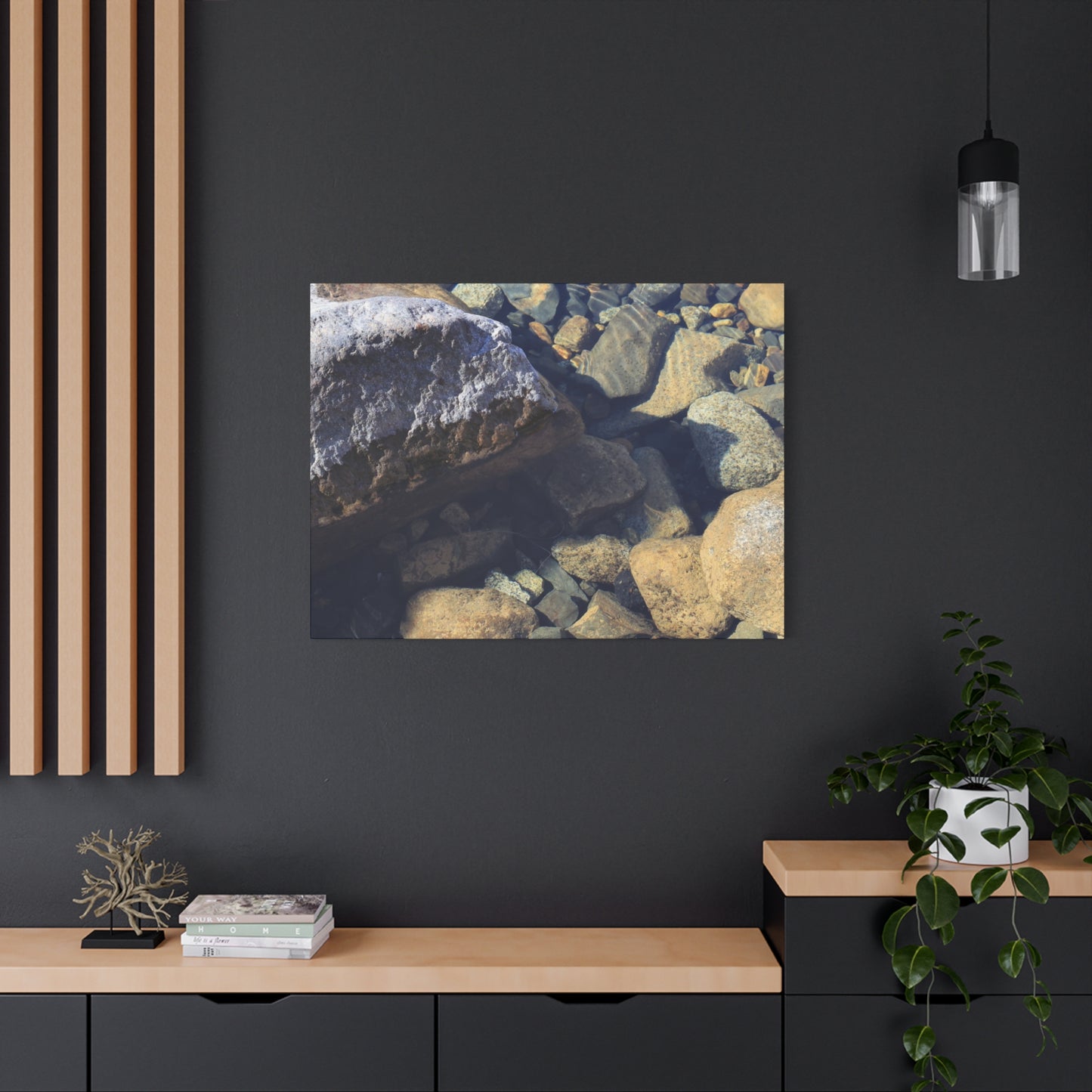 Lithic Symphony - Unique Frameless Canvas Wall Art