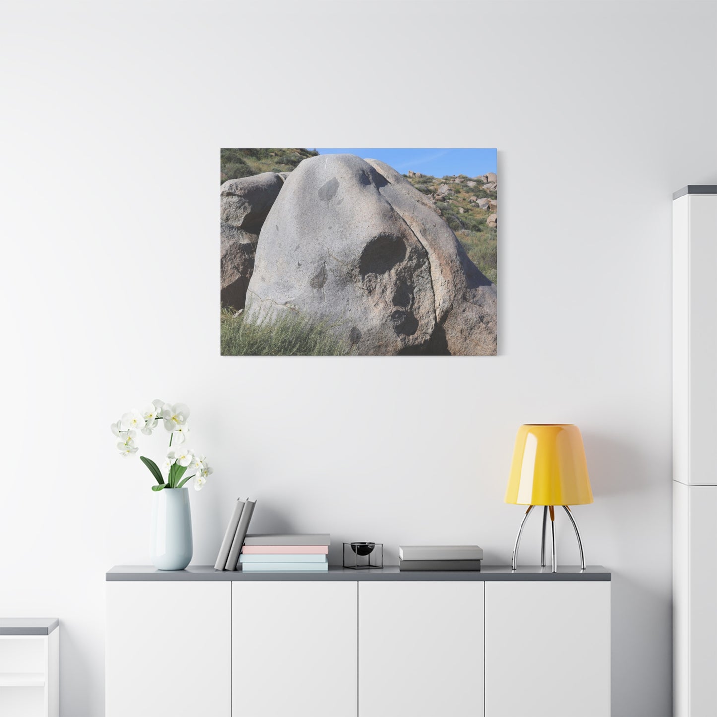 Skull Rock - Unique Frameless Canvas Wall Art - Art By Earth