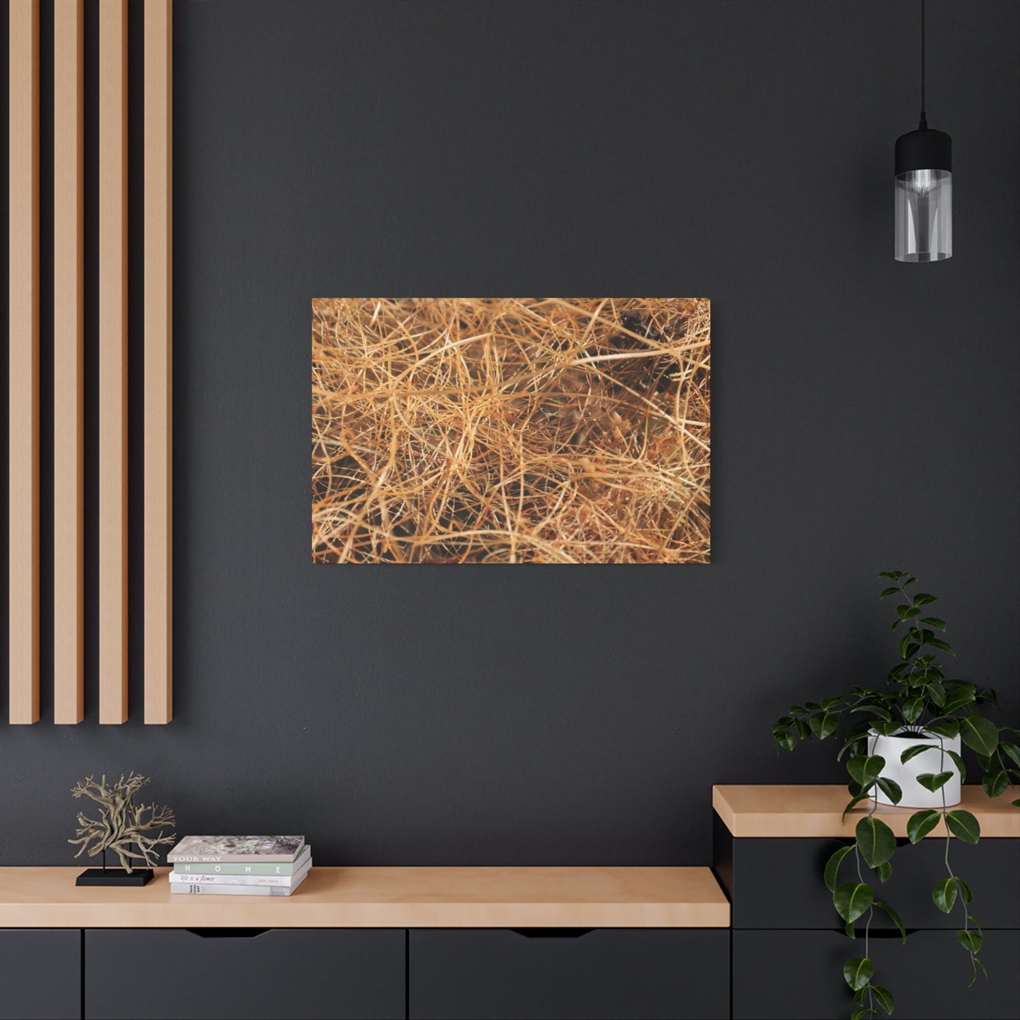 Dry Grass - Unique Frameless Canvas Wall Art - Art By Earth
