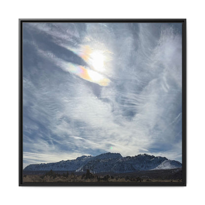 Whispers of Winter's Embrace - Unique Stretched Canvas Wall Art