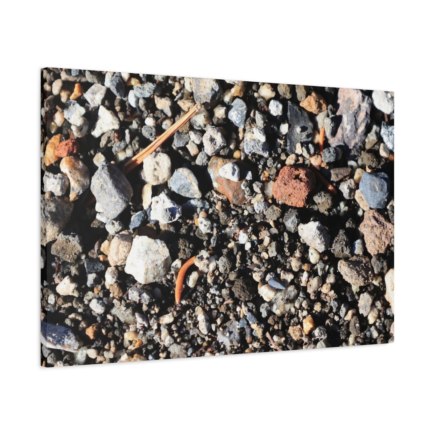 Scattered Stones - Unique Frameless Canvas Wall Art
