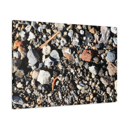 Scattered Stones - Unique Frameless Canvas Wall Art