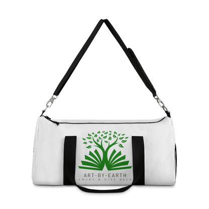 White - ART BY EARTH DUFFEL BAG