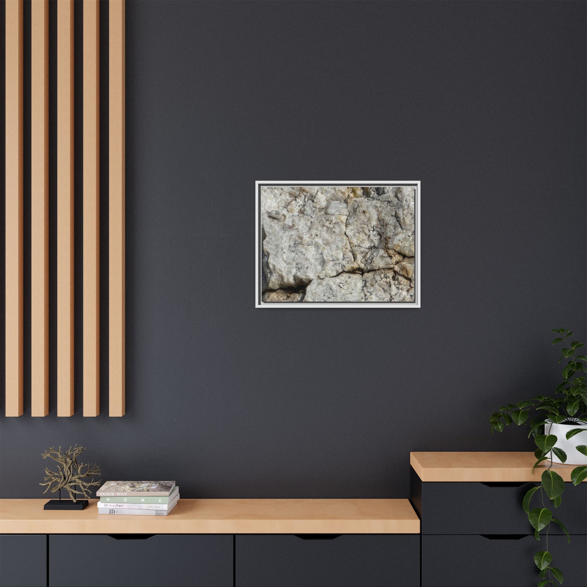 Weathered Limestone Formation - Unique Stretched Canvas Wall Art - Art By Earth