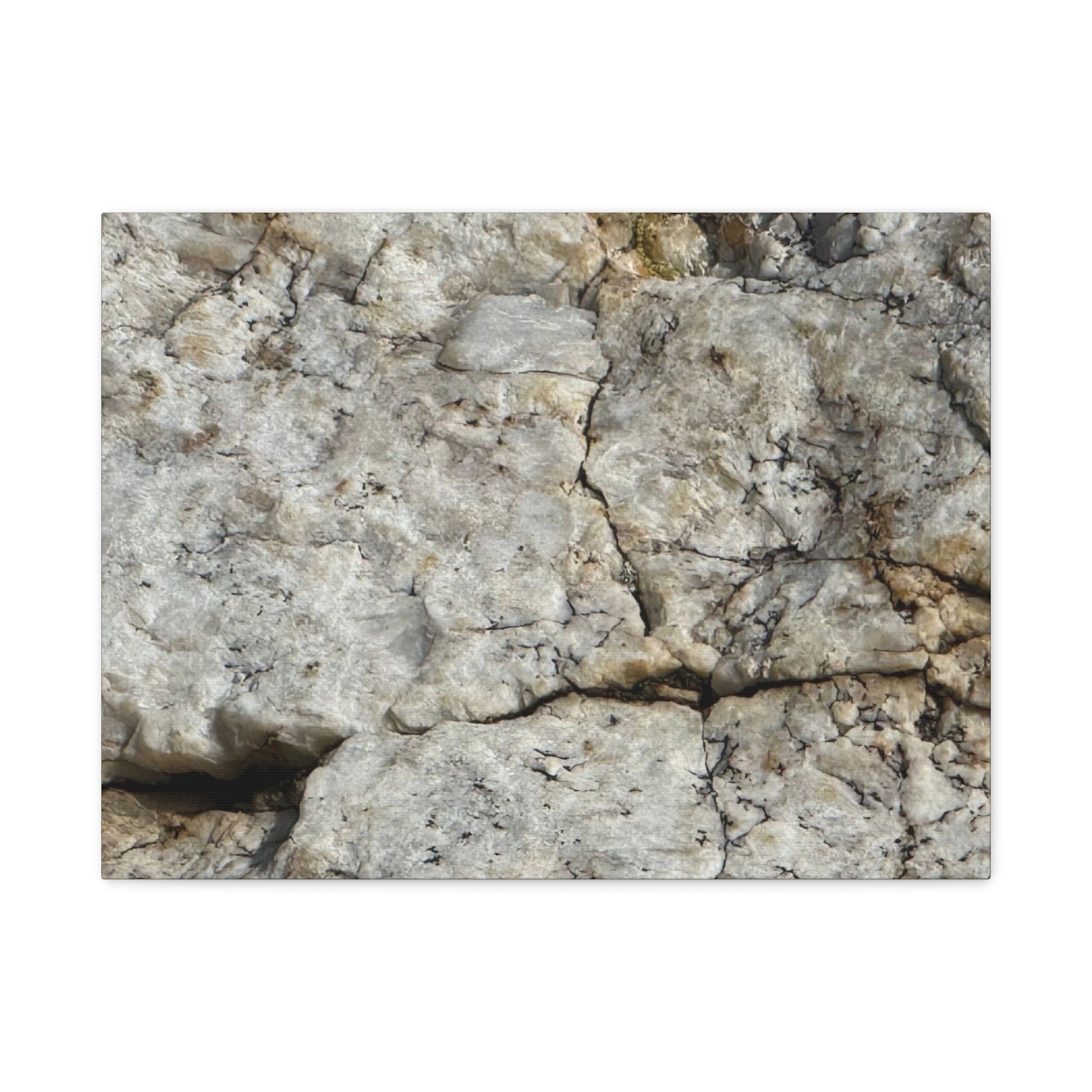 Ancient Rock Face - Unique Frameless Canvas Wall Art - Art By Earth