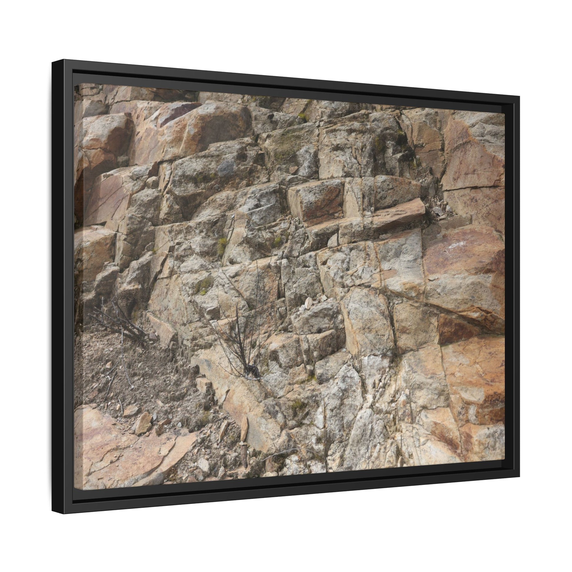 Stone's Silent Story - Unique Stretched Canvas Wall Art - Art By Earth