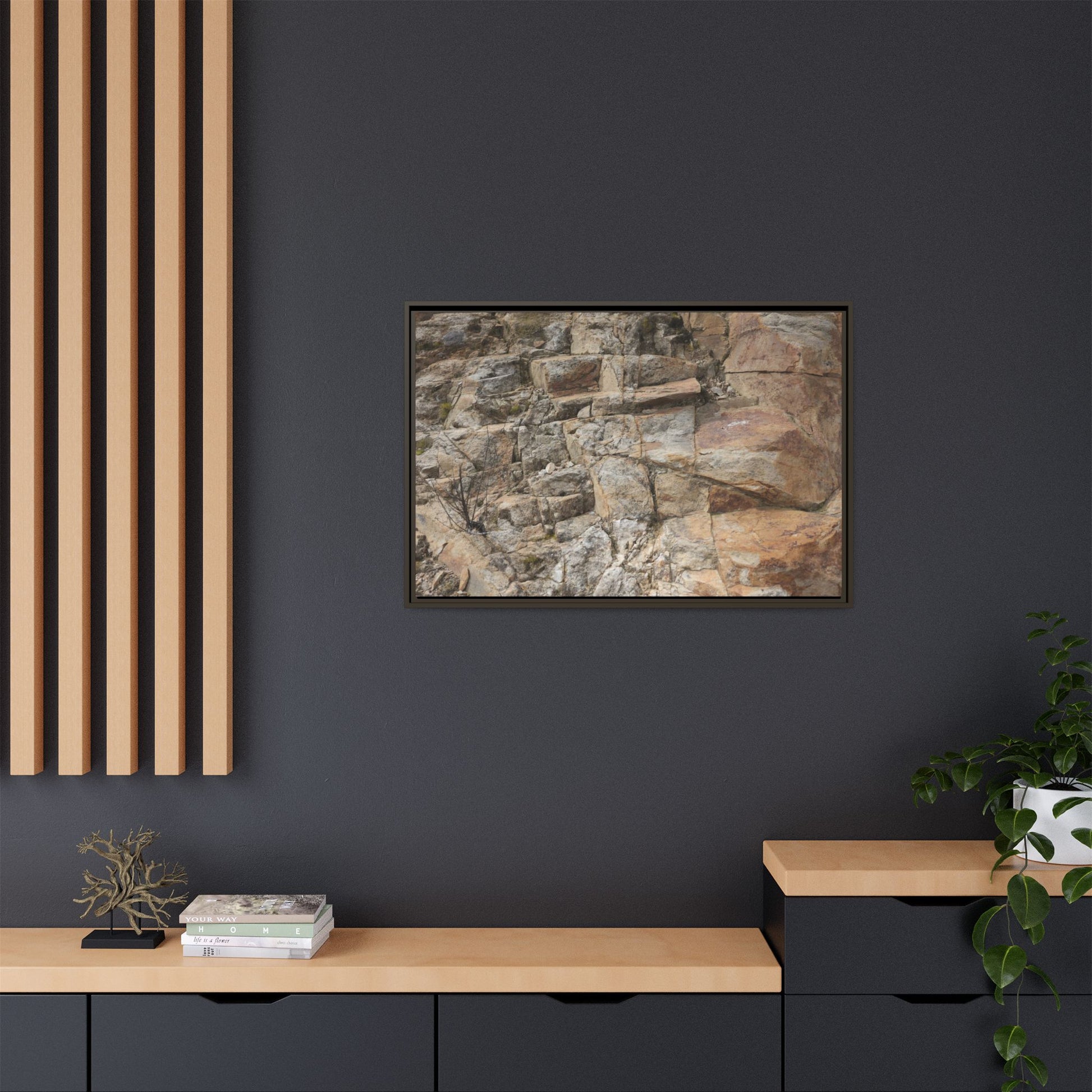Sandstone Symphony - Unique Stretched Canvas Wall Art - Art By Earth