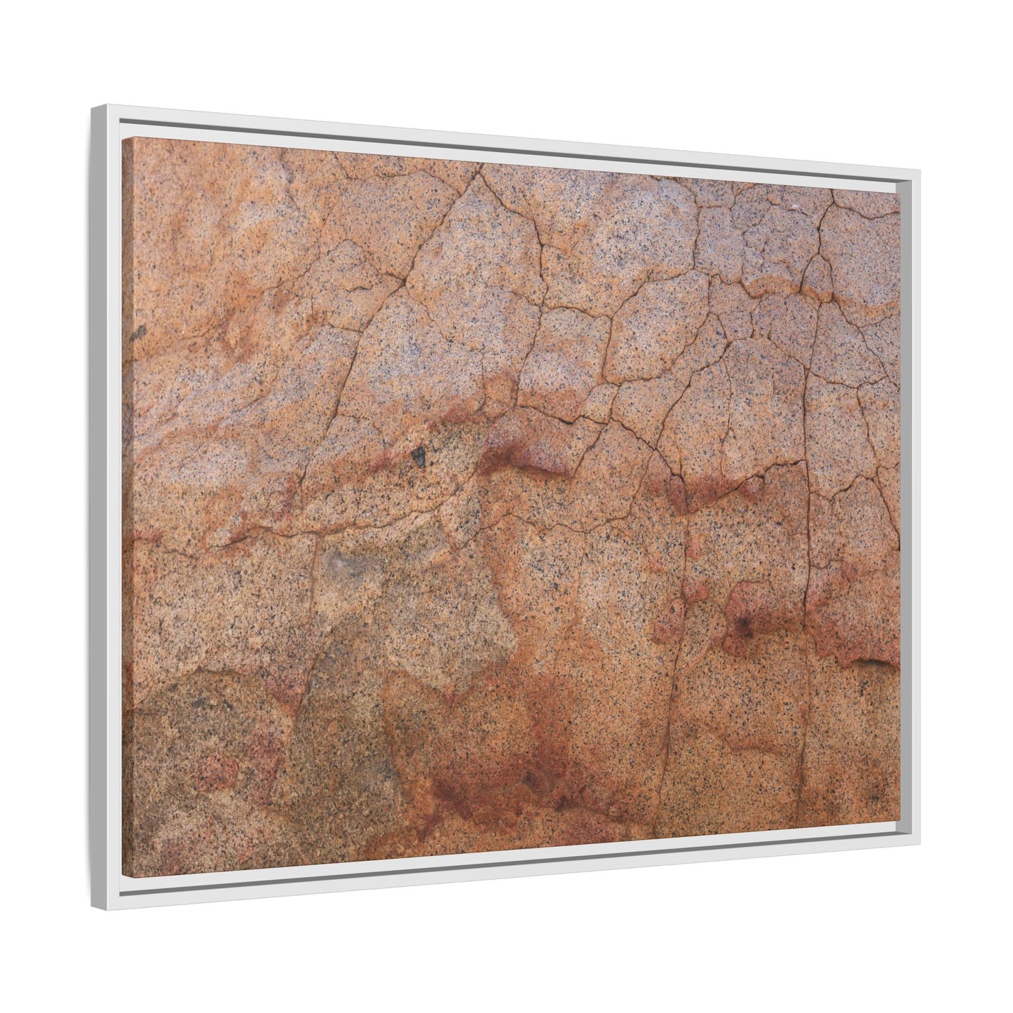 Russet Fissures - Unique Stretched Canvas Wall Art - Art By Earth