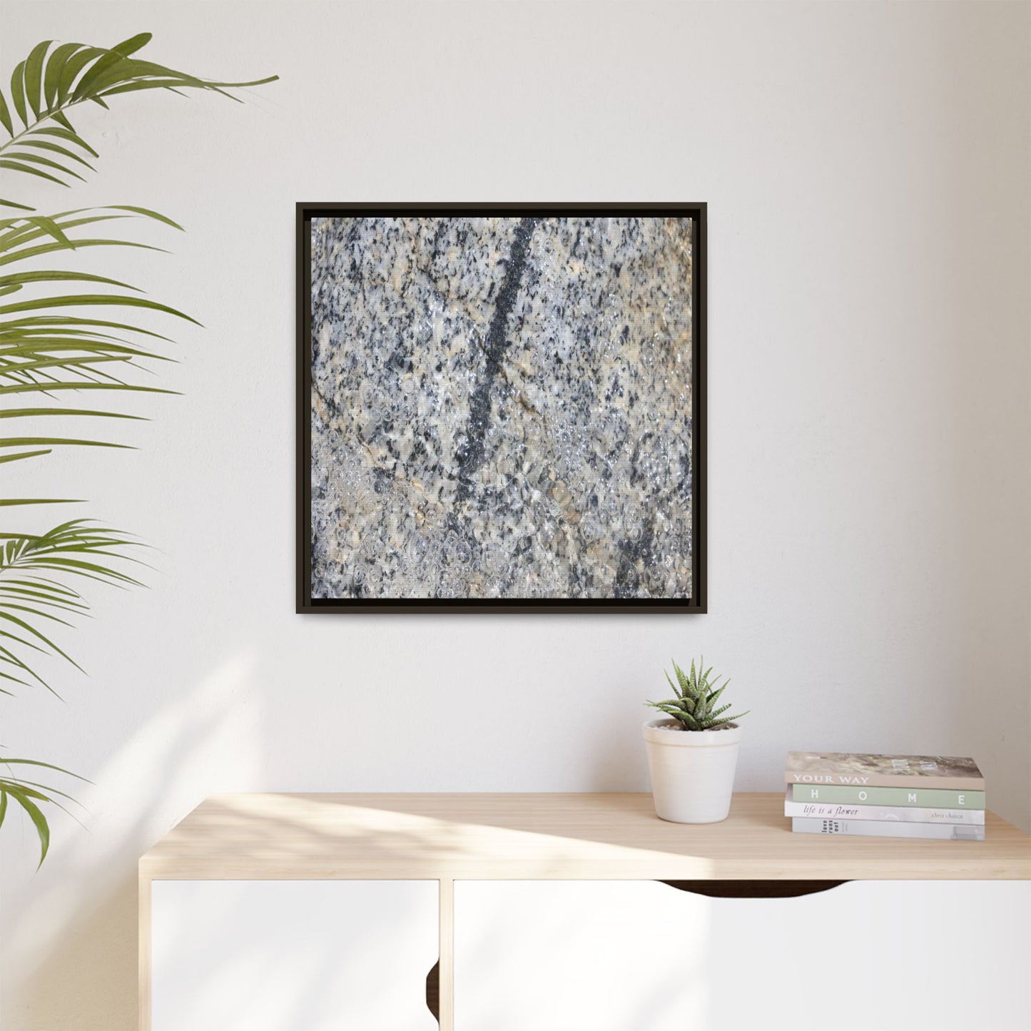 Granite Bubbles - Unique Stretched Canvas Wall Art - Art By Earth