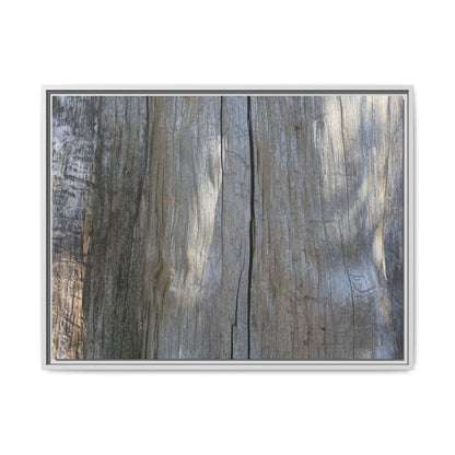 Weathered Wood Surface - Unique Stretched Canvas Wall Art
