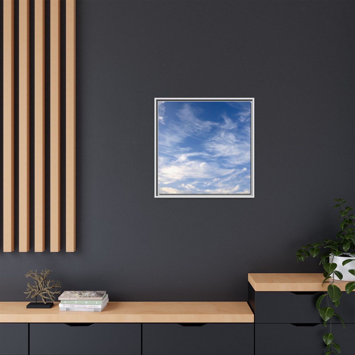 Ethereal Blue Tapestry - Unique Stretched Canvas Wall Art - Art By Earth