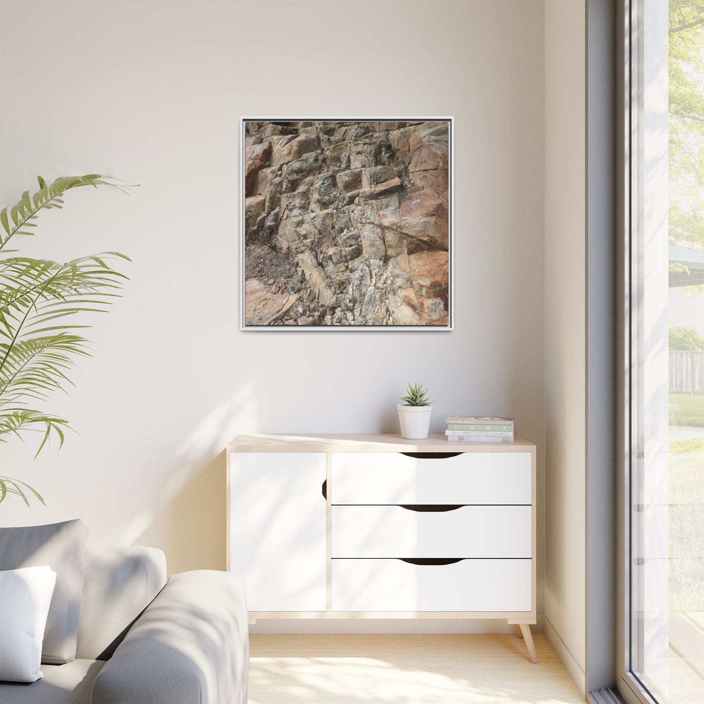 Stone's Silent Story - Unique Stretched Canvas Wall Art - Art By Earth