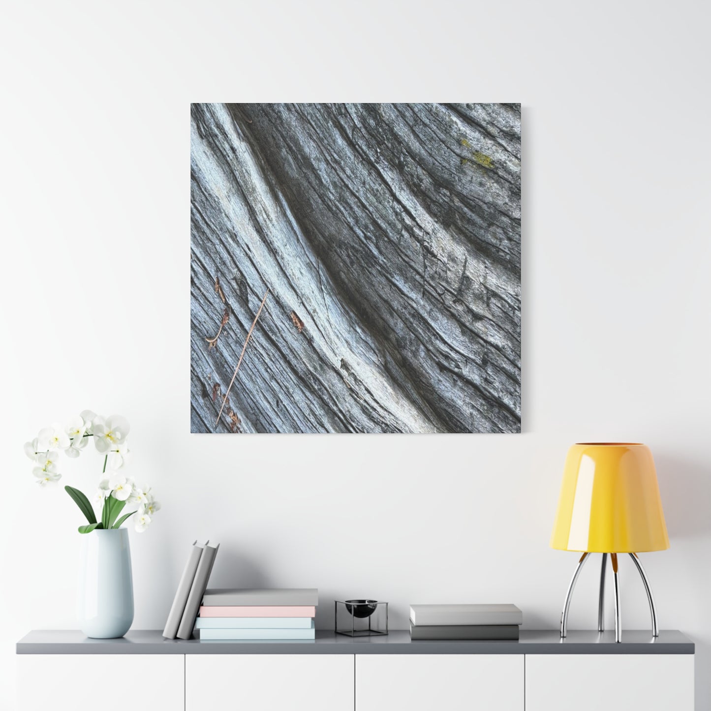 Weathered Wood Grain - Unique Frameless Canvas Wall Art - Art By Earth