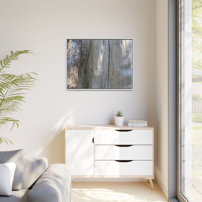 Cracked Timber Texture - Unique Stretched Canvas Wall Art