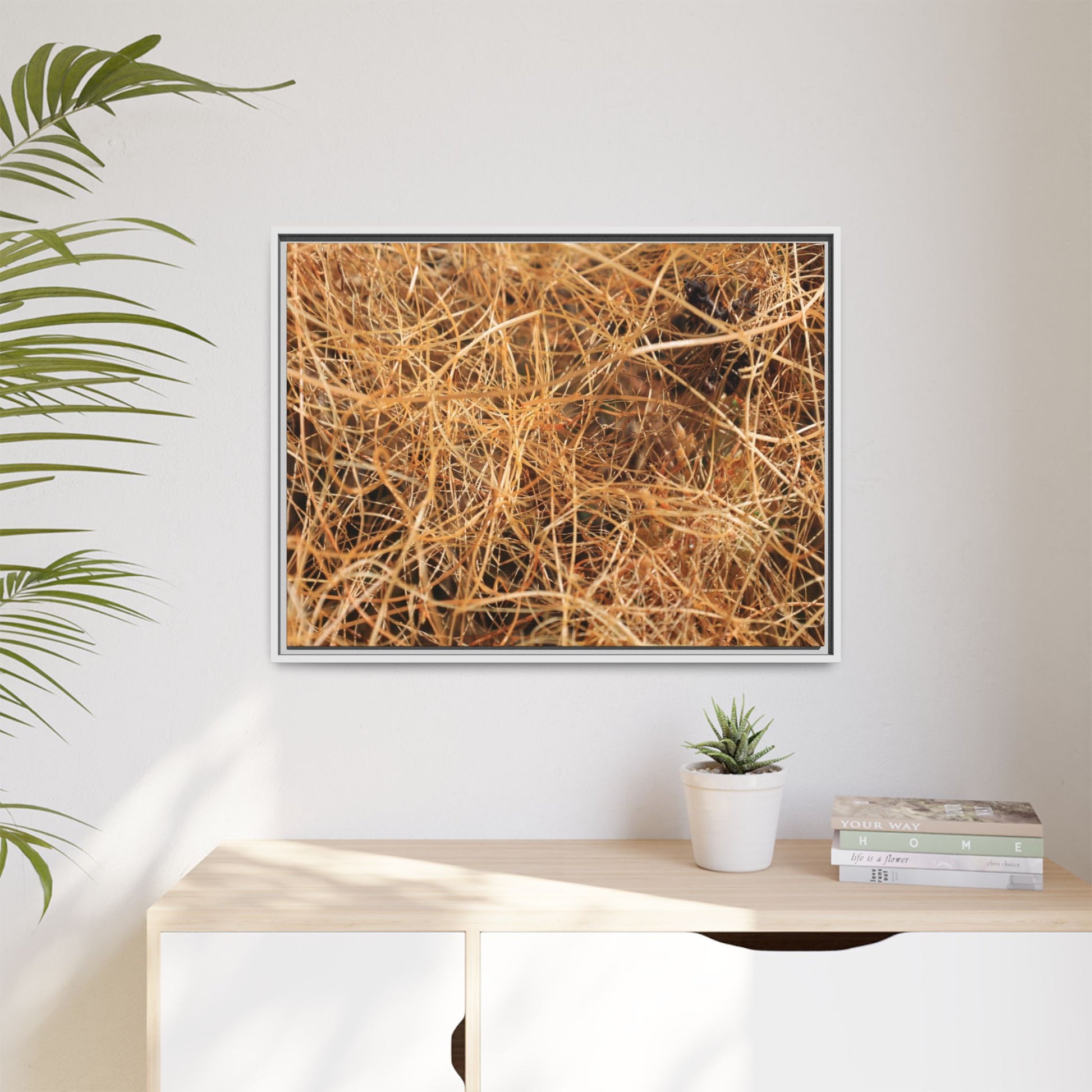 Dried Grass - Unique Stretched Canvas Wall Art - Art By Earth