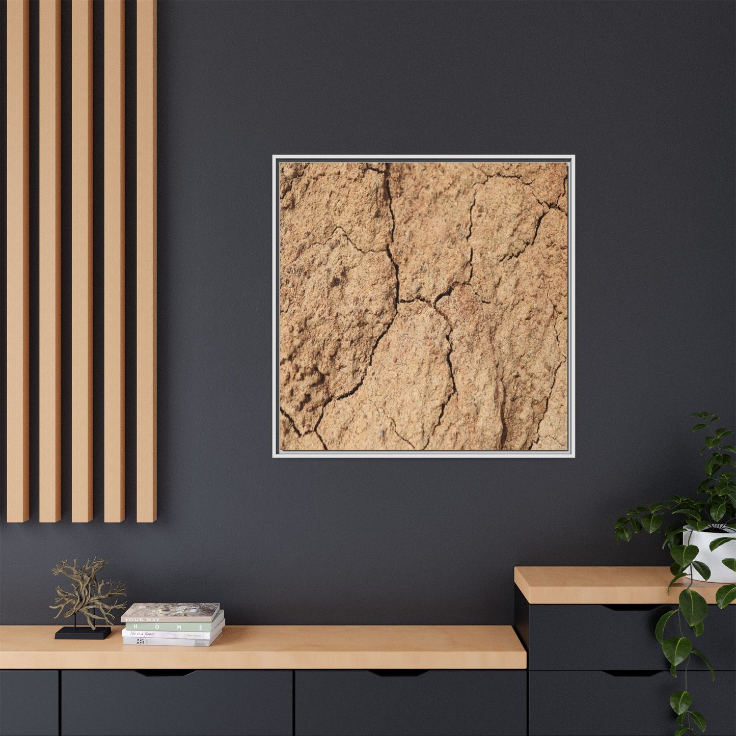 Parched Land - Unique Stretched Canvas Wall Art - Art By Earth