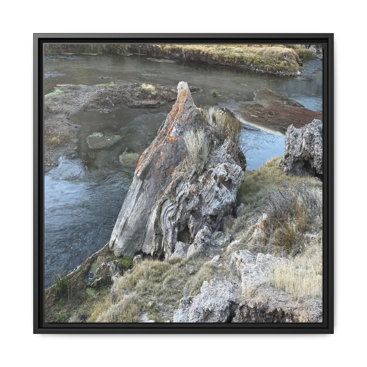 Carved by Water - Unique Stretched Canvas Wall Art