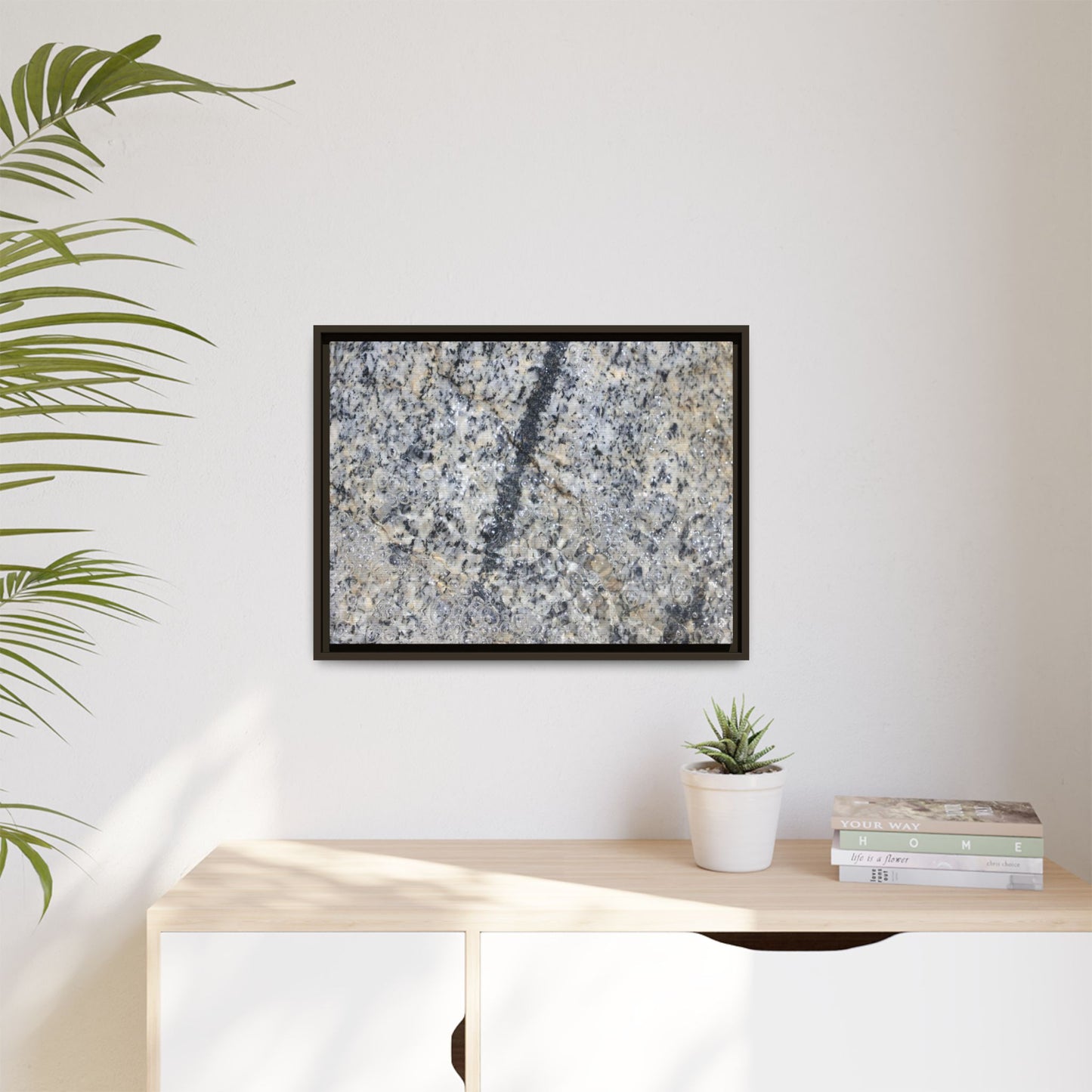 Granite Bubbles - Unique Stretched Canvas Wall Art - Art By Earth