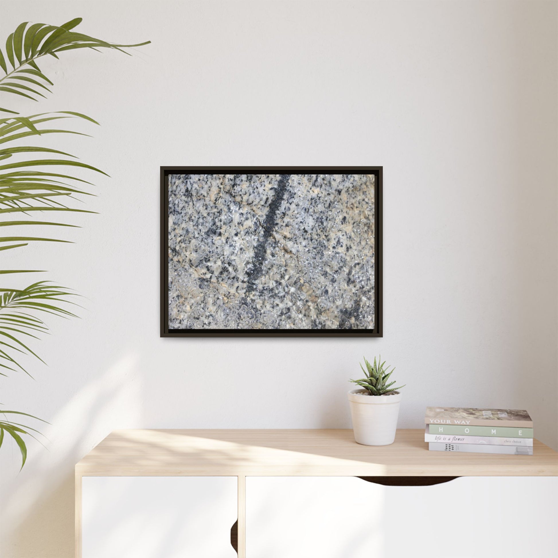 Granite Bubbles - Unique Stretched Canvas Wall Art - Art By Earth