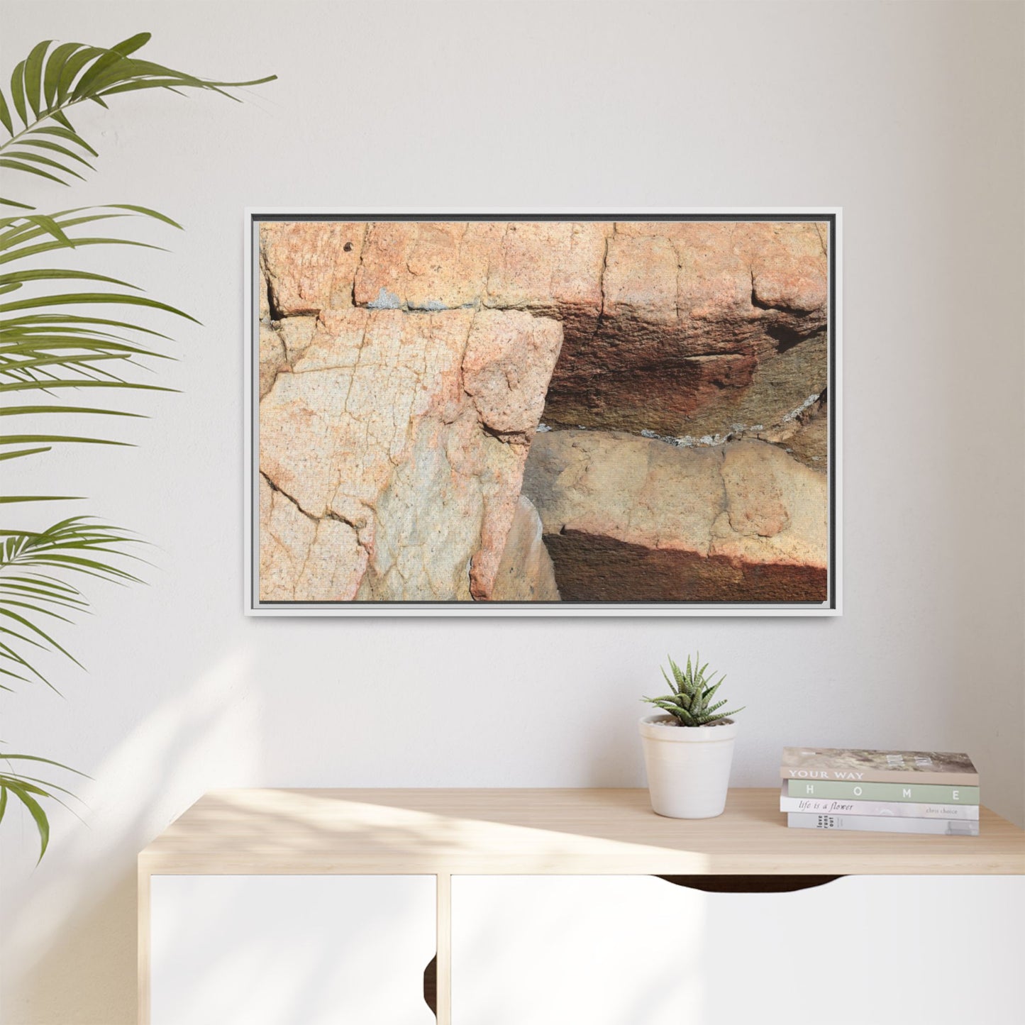 Fractured Stone - Unique Stretched Canvas Wall Art - Art By Earth