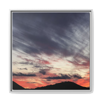 Fiery Sky at Dusk - Unique Stretched Canvas Wall Art - Art By Earth