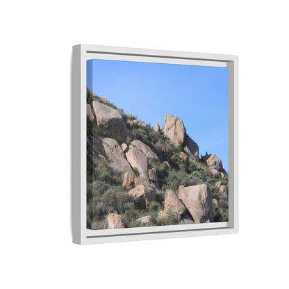Ancient Boulders in Arid Landscape - Unique Stretched Canvas Wall Art - Art By Earth