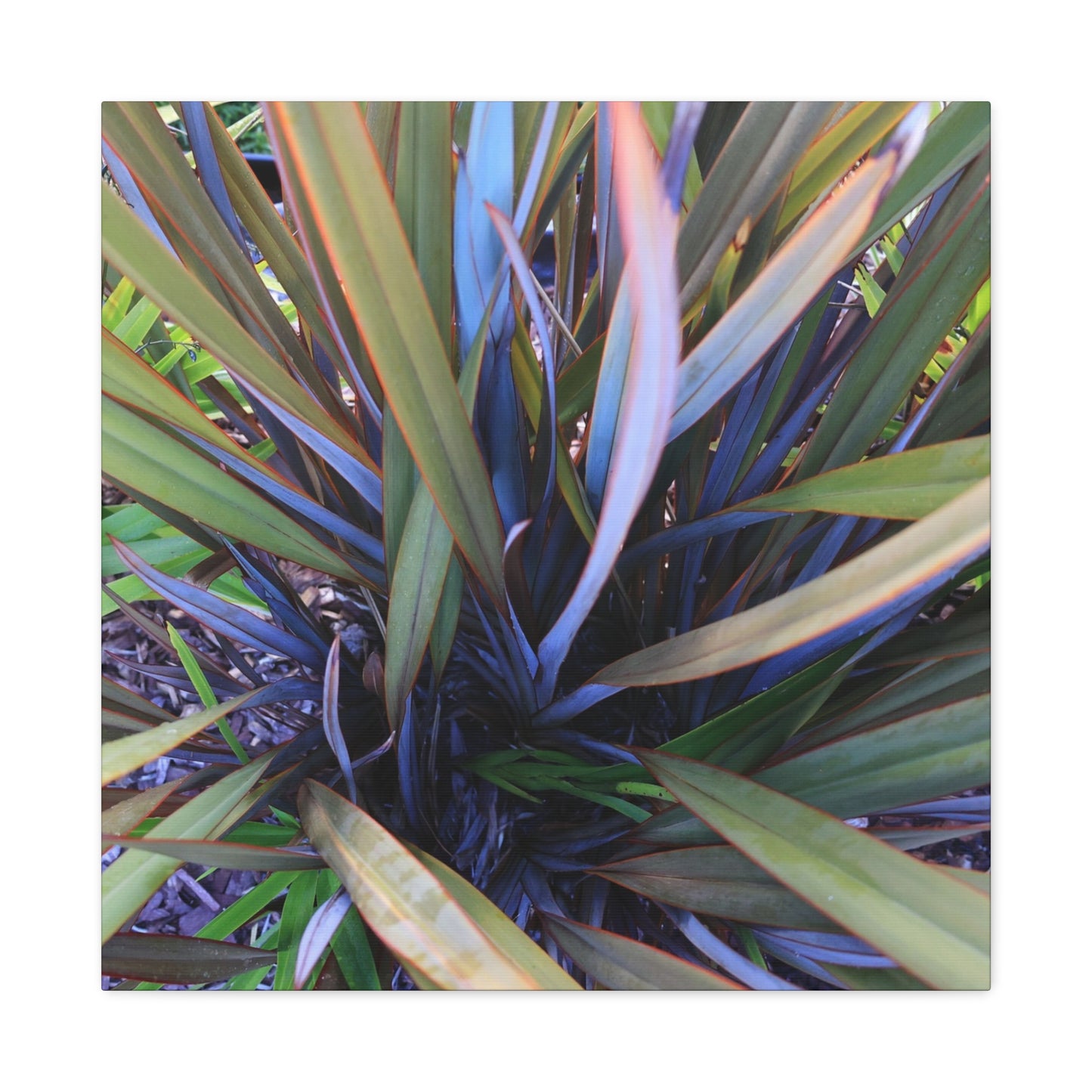 Twisted Blades of Verdant Symphony - Unique Frameless Canvas Wall Art - Art By Earth